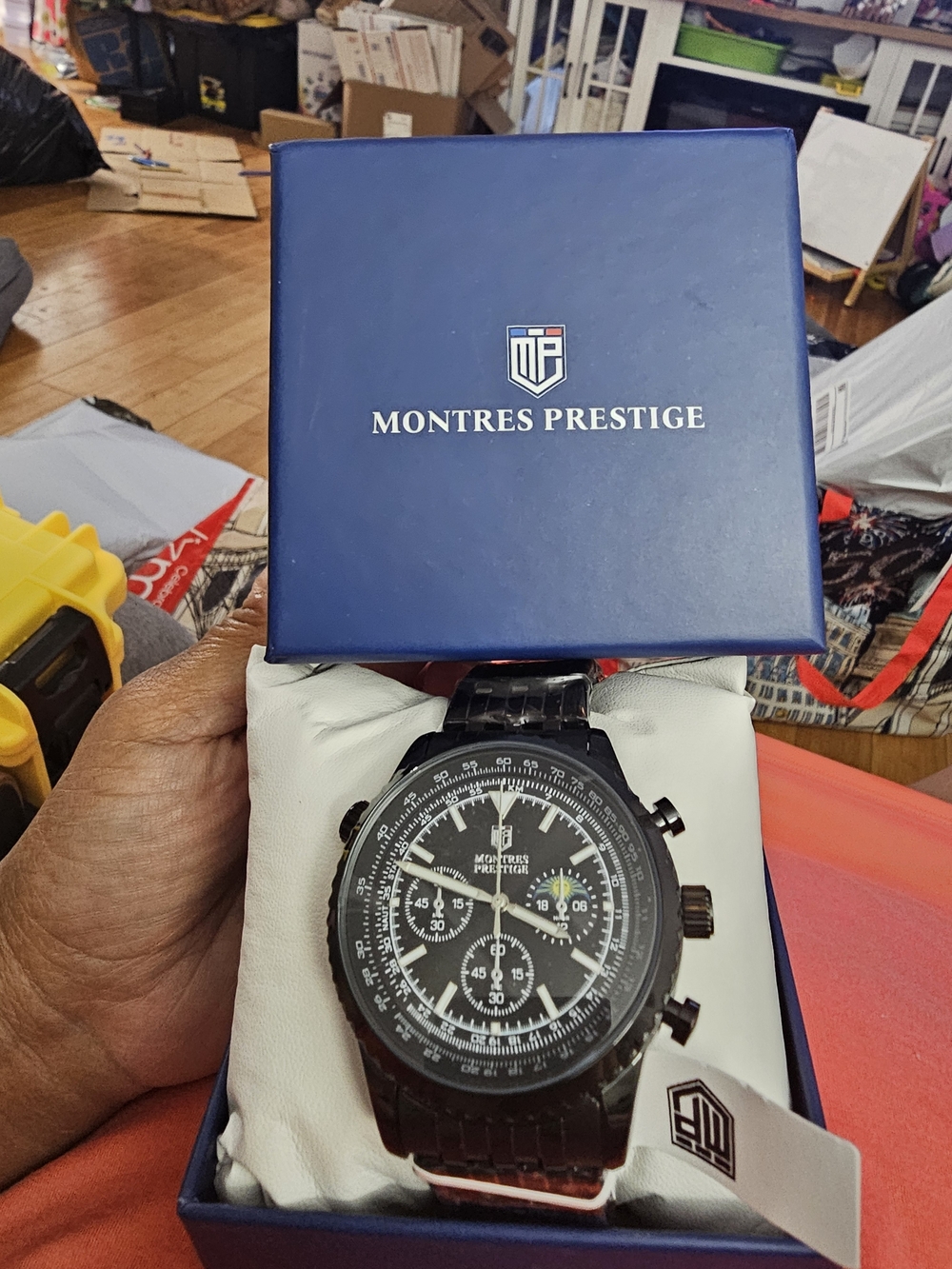 Men’s Black Chronograph Bracelet Watch